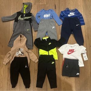 Nike Baby boy Toddler matching sets 18m bundle lot